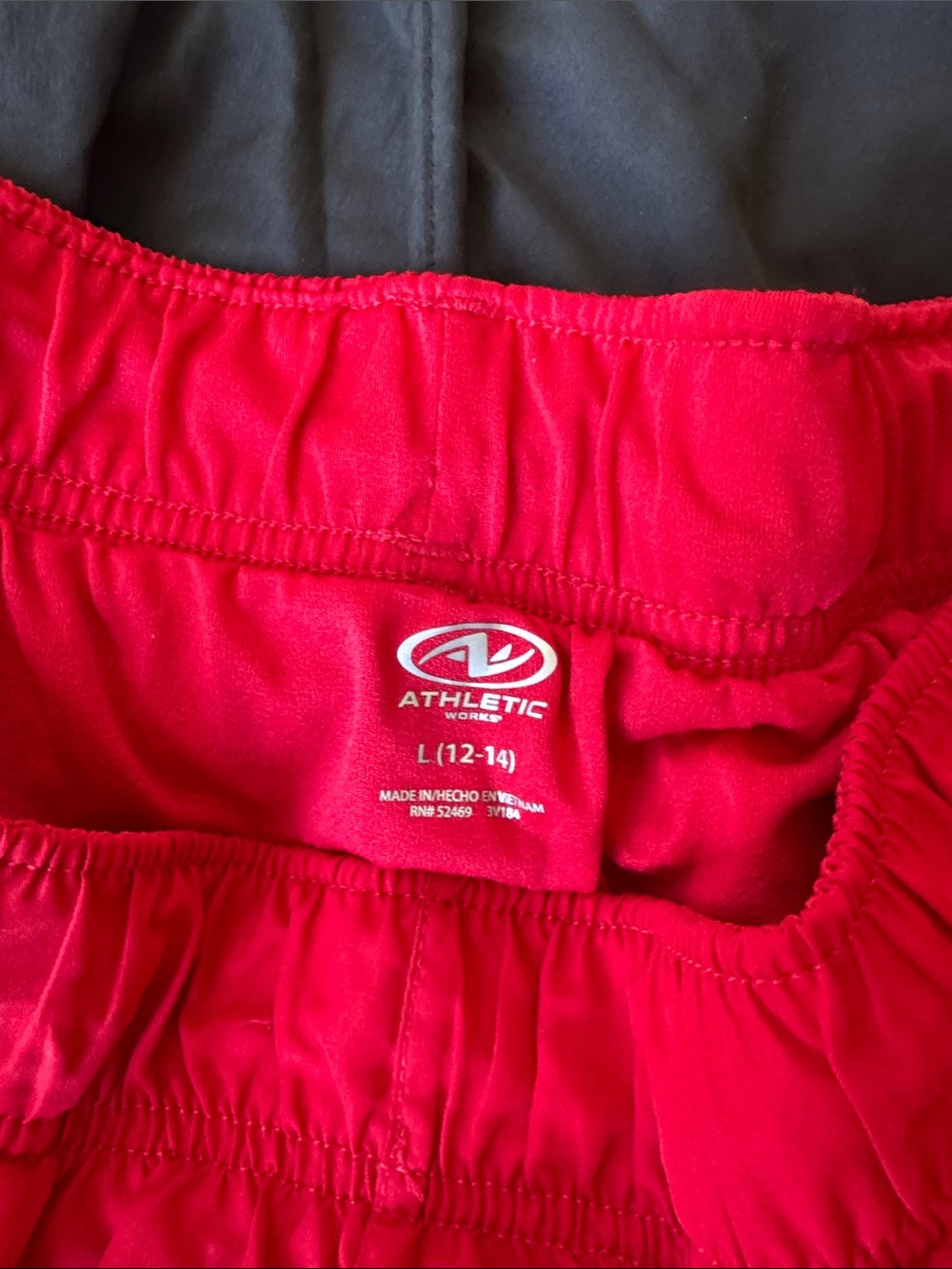 4 pack Athletic Works Women's Athletic Shorts size L - Red, Black, Olive, Pink - Picture 2 of 2